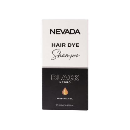 Imagen de Champú colorante negro con aceite de argán Nevada (500 ml / 17.64 oz)