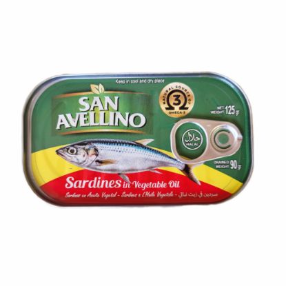 Imagen de Sardinas en aceite vegetal San Avellino (125 g / 4.40 oz)