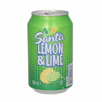 Imagen de Refresco gaseado de limón y lima Santa (330 ml)